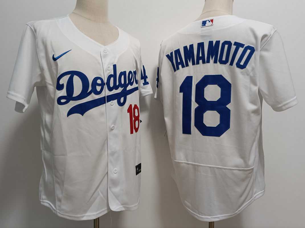 Mens Los Angeles Dodgers #18 Yoshinobu Yamamoto Nike White Home FlexBase Player Jersey,We sell and wholesale Mens Los Angeles Dodgers #18 Yoshinobu Yamamoto Nike White Home FlexBase Player Jersey on line form chian!